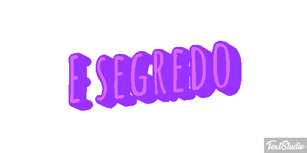 É segredo Tekst effect