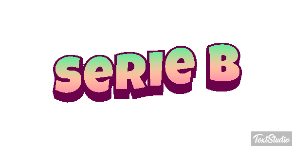 Serie B Efecto de texto