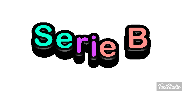 Serie B Efecto de texto