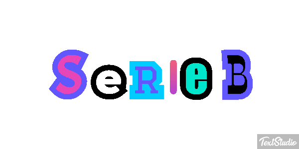 Serie B Efecto de texto