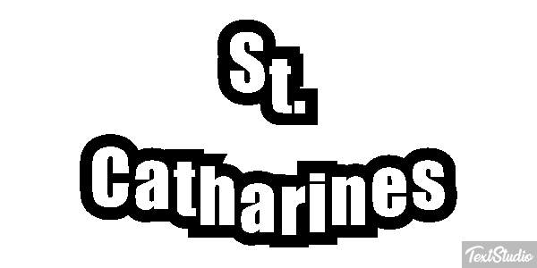 St. Catharines Tekst effect