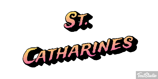 St. Catharines Tekst effect