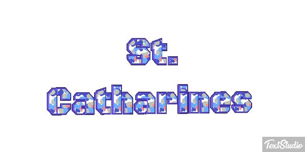 St. Catharines Tekst effect