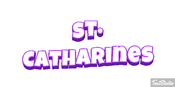 St. Catharines Tekst effect