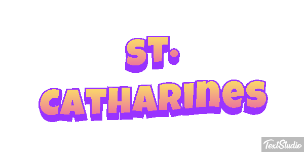 St. Catharines Tekst effect