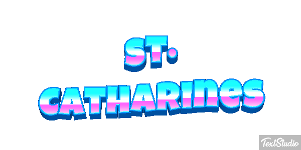 St. Catharines Tekst effect