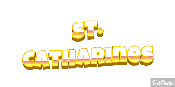 St. Catharines Tekst effect