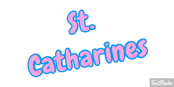 St. Catharines Tekst effect