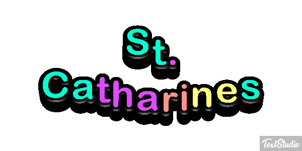 St. Catharines Tekst effect