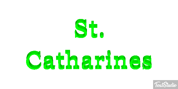 St. Catharines Tekst effect