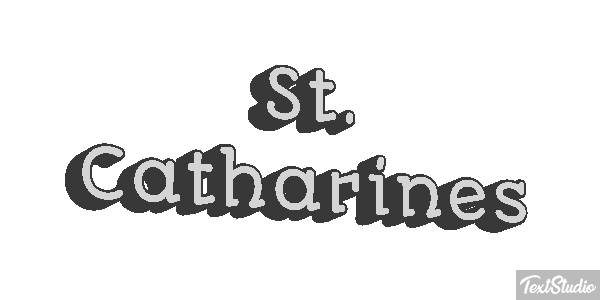 St. Catharines Tekst effect