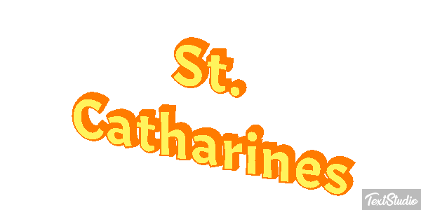 St. Catharines Tekst effect