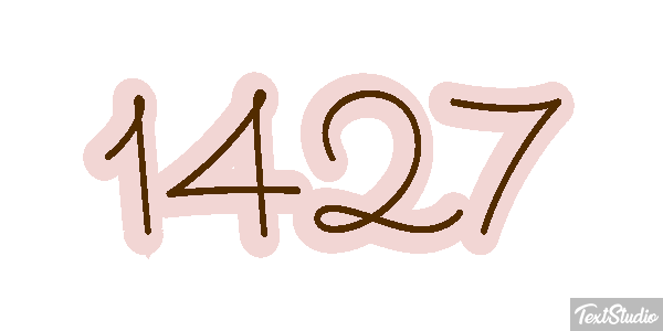 1427 Text effect