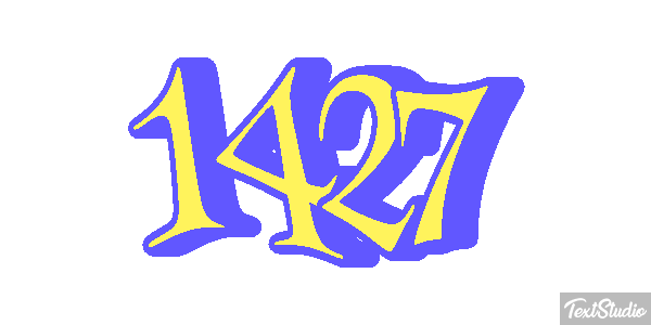 1427 Text effect