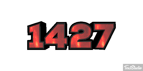 1427 Text effect