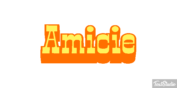 Amicie Efecto de texto