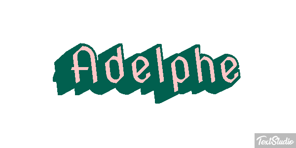 Adelphe Texteffekt
