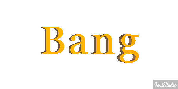 Bang Text effect