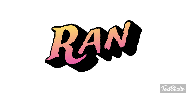Ran Tekst effect
