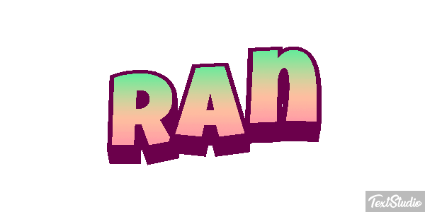 Ran Tekst effect