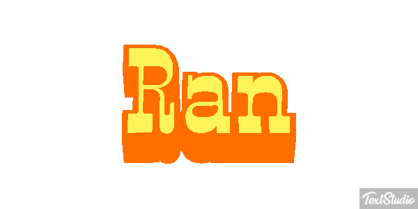 Ran Tekst effect