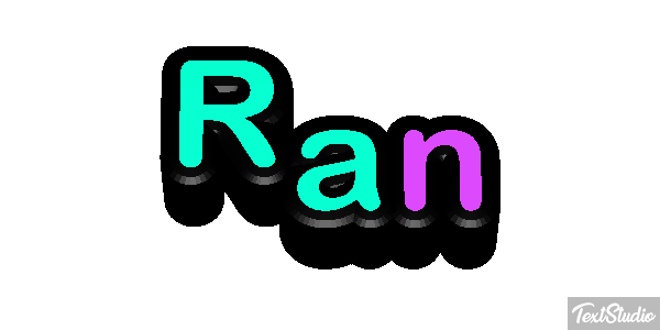 Ran Tekst effect