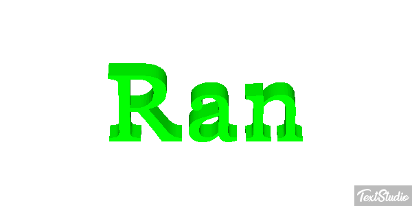 Ran Tekst effect