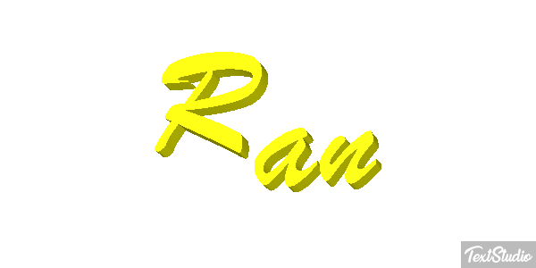 Ran Tekst effect