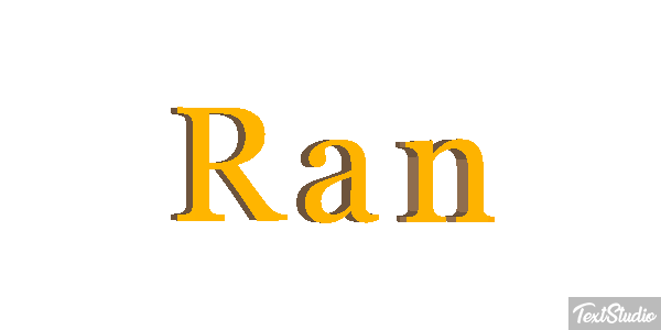 Ran Tekst effect