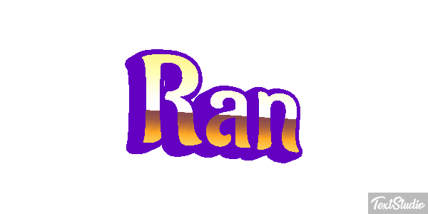 Ran Tekst effect