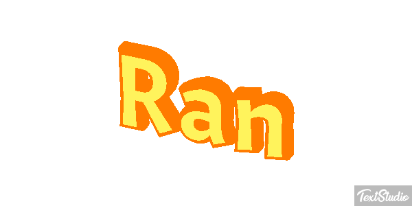 Ran Tekst effect