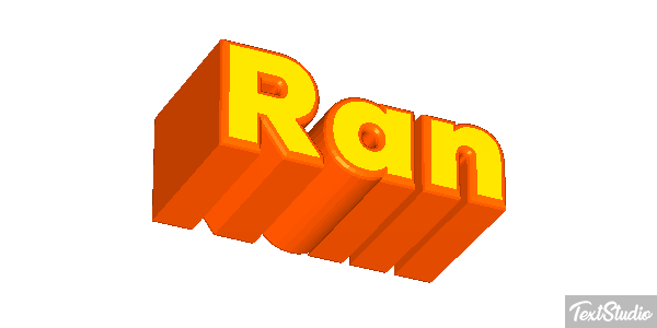 Ran Tekst effect