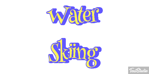 Water Skiing Text effect