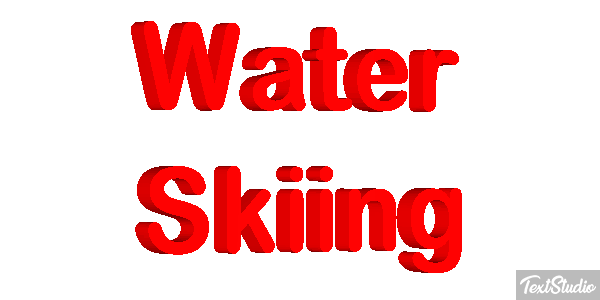 Water Skiing Text effect