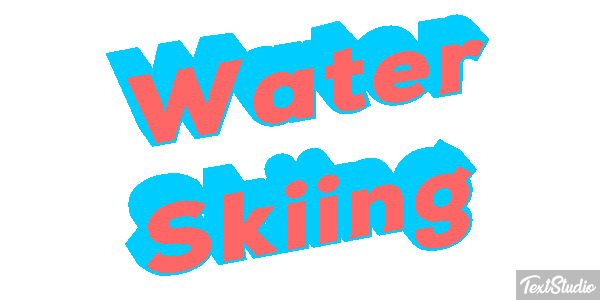 Water Skiing Text effect