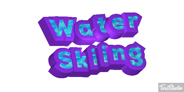 Water Skiing Text effect