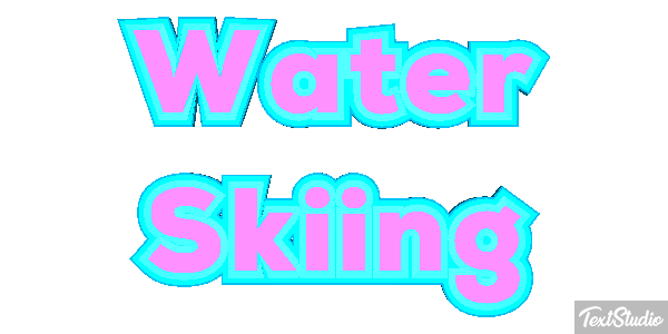 Water Skiing Text effect