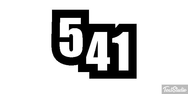 541 Tekst effect