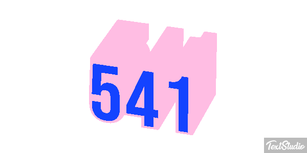 541 Tekst effect