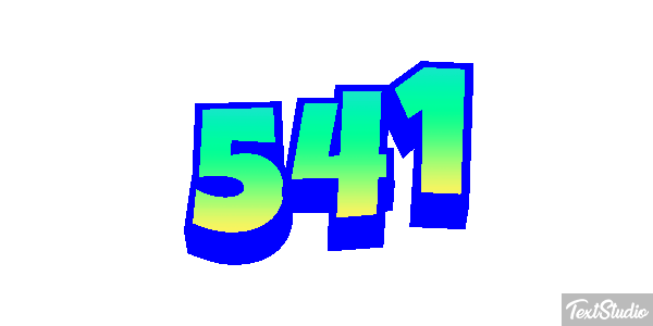 541 Tekst effect