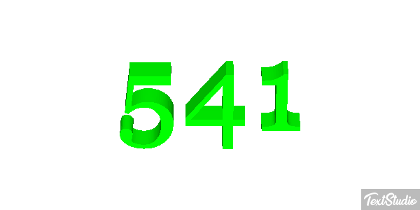 541 Tekst effect
