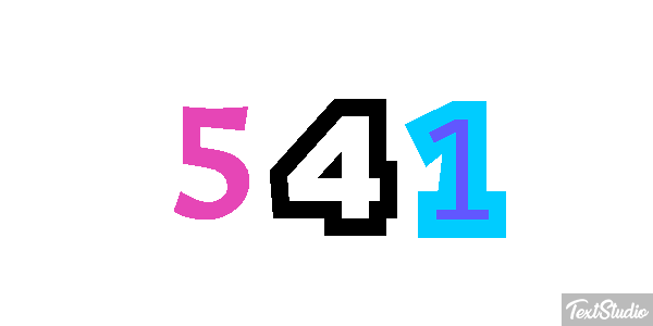 541 Tekst effect