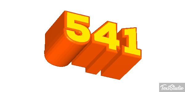 541 Tekst effect