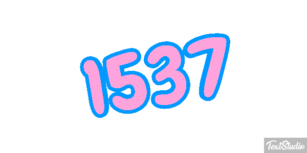 1537 Tekst effect