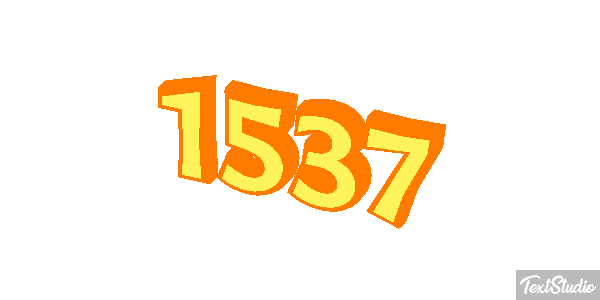 1537 Tekst effect