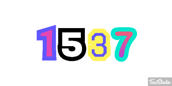 1537 Tekst effect