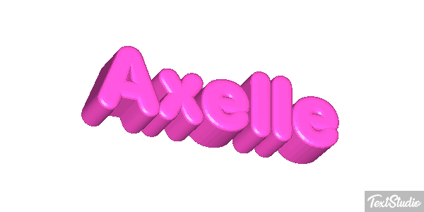 Axelle Текстовый эффект