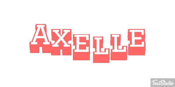 Axelle Текстовый эффект