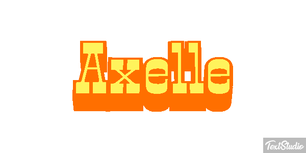 Axelle Текстовый эффект