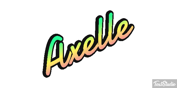 Axelle Текстовый эффект